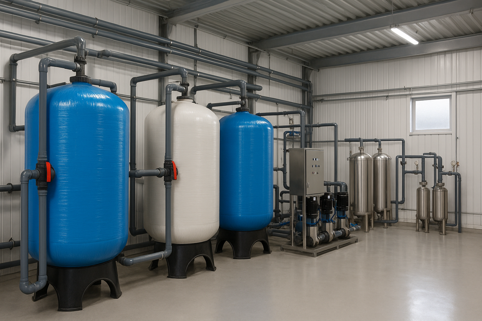 Demineralization plants